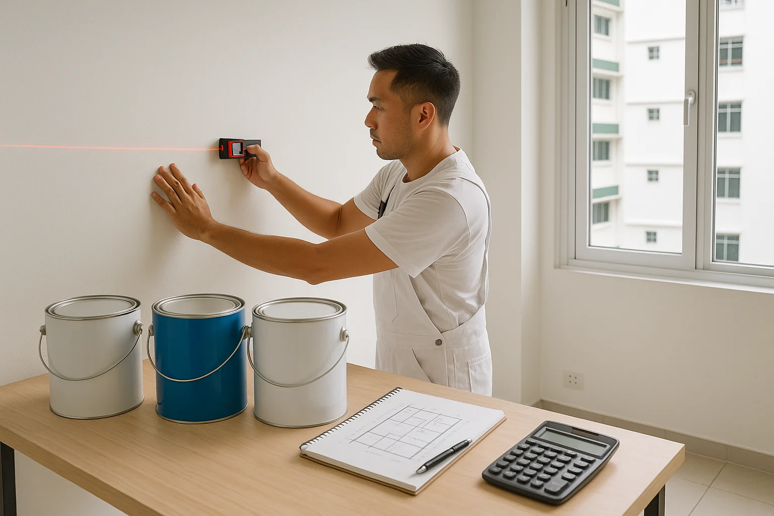Paint coverage calculator guide for HDB Singapore by Pico X Health